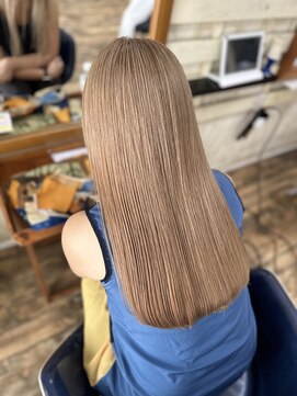 ラウラアンドロー(LAURA&RO) ミルクティーベージュダブルカラーインナーカラーケアブリーチ