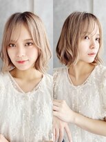 ラピス 銀座 blue店(Lapis)&nbsp;《30代～大人透明感》白髪ぼかしハイライト＋艶カラー[銀座]