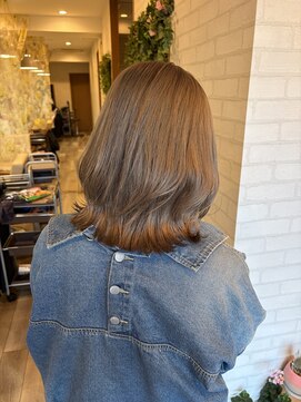 ルスト 成増店(Lust) ケアブリーチ×ミルクティーカラー