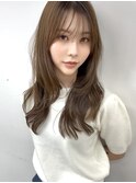 ナチュラルベージュ_ヨシンモリ_顔周りレイヤー_レイヤーカット
