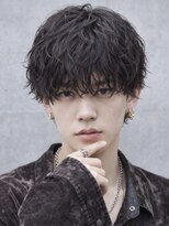 エイド 本店(aid) シャドウパーマ波巻きマッシュランダムショートミニウルフ