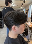 MEN'S/韓国/フェザーパーマ/毛流れセンターパート/下田優也
