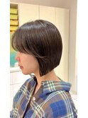 ボブ×艶髪◎ブリーチなしカラー×小顔カット20代30代