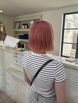 エクファ ヘア シェリル 草津 南草津店(ex-fa hair cherir) ミルクティーブロンド/ダークブルー/デジタルパーマ/南草津