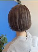 ボブ×グレージュカラー♪