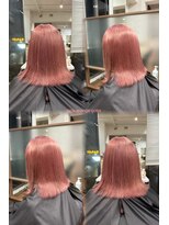 ヘアーアンドメイク ルシエル(hair&make Luxiel)&nbsp;ピンクオレンジカラー