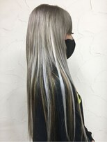エクステンション アトレ(extention attre) ヘアエクステ90本シルバー20本