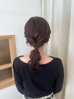 フェリーチェ 六本木店(Felice)&nbsp;ローポニーテール　お出かけヘア　デート　大人かわいい