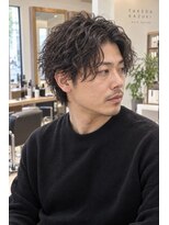 ネイヴスヘアー 香椎照葉店(Neivs Hair)&nbsp;メンズ強めスパイラルパーマ_ウェットスタイル