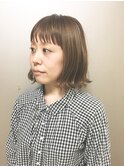 切りっぱなしボブ