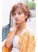 mowen 南堀江ウェットスタイリング×くびれショート×大人可愛い