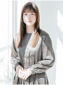 くびれヘア顔周り韓国レイヤーカット黒髪ショートミディアム/柏