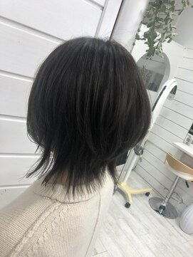 テラス ヘアアンドボタニカル(terrace) ウルフ/10代/20代/30代/ブルーブラック