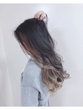 アナザヘアー なんば 高島屋前店(ANAZA hair) インナーベージュ♪20代30代40代大人可愛いセミロング/大阪