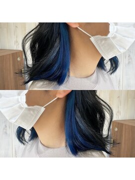 ループ(LOOP) インナーカラー ブルー