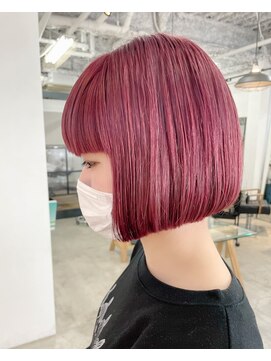 ナンバースリー 溝の口店(Number Three) pink×bob【N°3 hair lounge 溝の口店】
