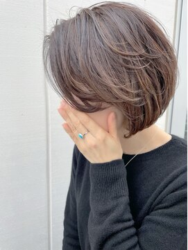 ルーファス 恵比寿 渋谷(Ruufus) 40代50代丸みハイライトボブ【Ruufus恵比寿渋谷】