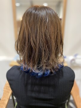 ヘアーメイク マーズ 売布店(Hair Make Mars) インナーカラー×サマーブルー