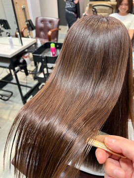 アディクト 東陽町西口(addict) サラサラになる縮毛矯正＿ミルクブラウン＿ロング［東陽町］