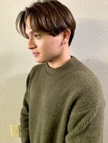 クレビアテン(CreBiA ten_)&nbsp;センターパート　メンズカット