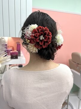 ロットアニバース(lott annibirth) 【髪質改善】成人式シニヨンヘア@mutsumi