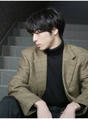 透け感/アッシュブラック/スマートマッシュ/うざバング/本牧