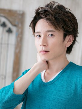 モッズヘア メン 新所沢店(mod's hair men) ワイルドアップバングのフレンチカジュアルショートa新所沢