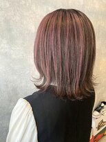 ダリー 菊水店(Dali)&nbsp;アンブレラカラー・ピンク・ボブ・デザインカラー