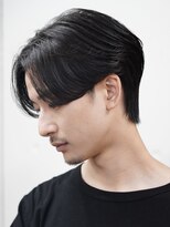 センターパートカルマパーマワンカールパーマ韓国ヘアガイルヘア