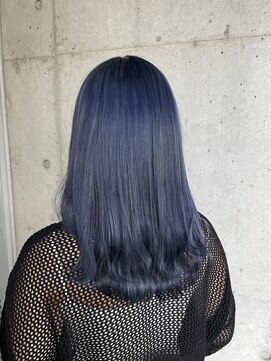 ガルボヘアー 名古屋栄店(garbo hair) #ガルボ#ハイトーン#エクステ#ブリーチ#ネイビーブルー
