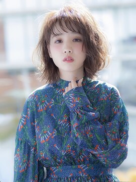 ジェニーバイメノン(JENNIE by Menon) 無造作カール ショートボブ イルミナカラー デザインカラー