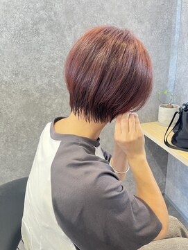 ラフル(LAFULL) まるみショート × ピンクベージュ