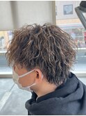 ツイストスパイラルパーマツイストパーマメンズマッシュパーマ