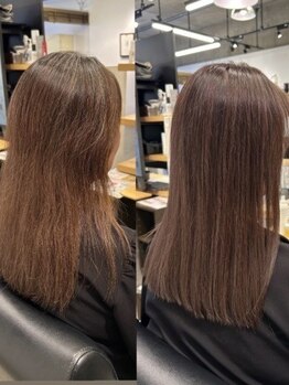 コックニー ヘアーアンドビューティー(COCKNEY HAIR BEAUTY)の写真/【名駅/国際センタ-駅すぐ】刺激やにおいが少ない薬剤使用◎敏感肌の人もお任せを!短時間で素敵なカラ-へ♪