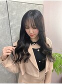 プルエクステ 10代 20代 30代 韓国風 黒髪ロング エクステ