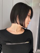 ジアン テラス(GIEN TERRASSE)&nbsp;タイトボブ切りっぱなしボブ暗髪ボブヘイリーボブ大阪梅田@岸本