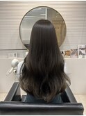 《韓国ヘア》オリーブグレージュカラー×ヨシンモリ