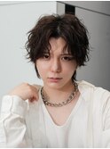 波巻きパーマショートウルフ