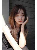 ラグゼ(Luxe) 【表参道/髪質改善】艶髪セミロング×顔まわりレイヤー