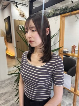 アムヘアー(A.M. hair) ミディアムレイヤー/レイヤーカット/ウルフカット/ショート