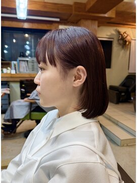 ヘアメイク ブーケ(HAIR MAKE Bouquet) 【有田 ゆすら】ワインレッド/ボブ