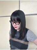 ブラックカラー/顔周りレイヤー/レイヤー/静岡