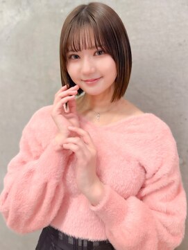 オーブ ヘアー グロー 橋本店(AUBE HAIR grawe) 20代・30代_切りっぱなしボブ