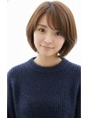 30代40代大人可愛いボブ　大人ボブ　前髪