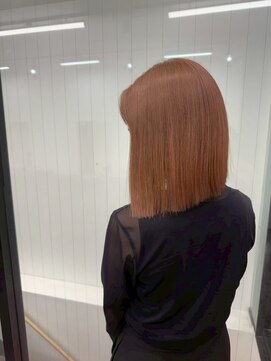 ヘアースマイルクー(HAIR SMILE COEUR) 【COEUR/SHUEI】髪質改善 ミルクティ 切りっぱなしボブ