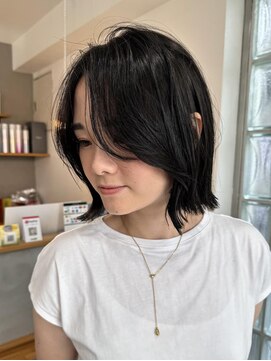 ラッキーヘア 加古川(Lucky Hair) 顔周りレイヤーボブ【シン】【ラッキーヘア加古川】
