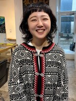 オアズヘアービィグラッド(ORe'S HAIR BE GLaD)&nbsp;オン眉パーマスタイル