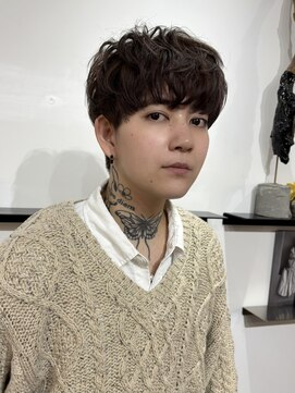 ユーリカ(Eurica) トープブラウン/ワンカラー/マッシュレイヤーショート/メンズ