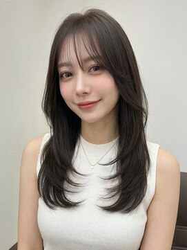 クラン(clan) イメチェンヘアスタイル 、ピンクベージュ、前髪カタログ