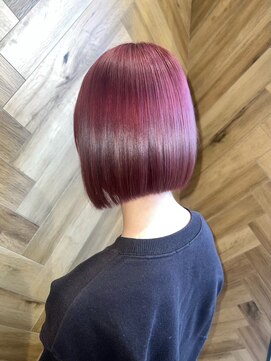アース 岩槻店(HAIR&MAKE EARTH) ボブ×ベリーカラー